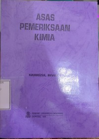 Asas Pemeriksaan Kimia