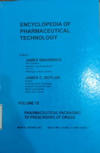 Encyclopedia Of Pharmaceutical Technology 1