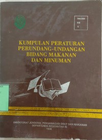 Kumpulan Peraturan Perundang - Undangan Dibidang Kosmetika